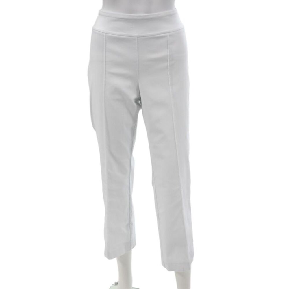 J. Mclaughlin Women Cropped White Pull On Pants Size 8